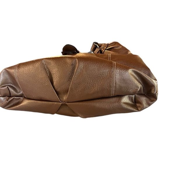 Mondani new york  Metallic Bronze Gold ,Double handle Satchel - Picture 7 of 7